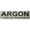 Argon Sticker -Duikuitrusting Winkel de profundis argon sticker