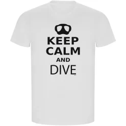 Keep Calm And Dive ECO-T-shirt Met Korte Mouwen