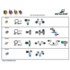 Compleet Stuurventiel Voor Model C 10 Stuks -Duikuitrusting Winkel metalsub compleet stuurventiel voor model c 10 stuks 2
